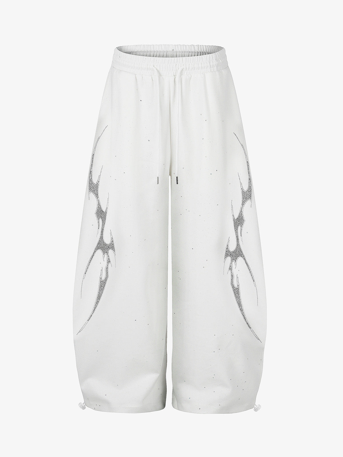 Thorn Graphic Rhinestone Baggy Sweatpants