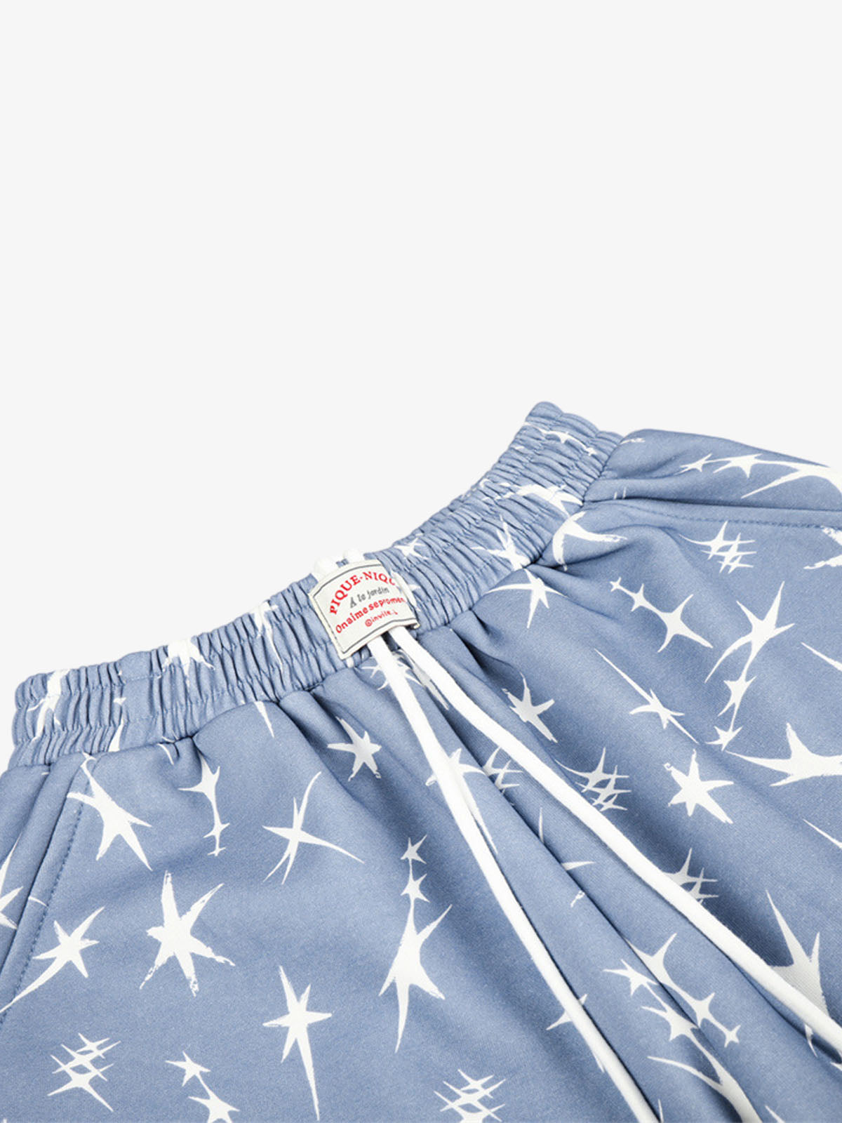 All-Over Star Pleated Baggy Sweatpants