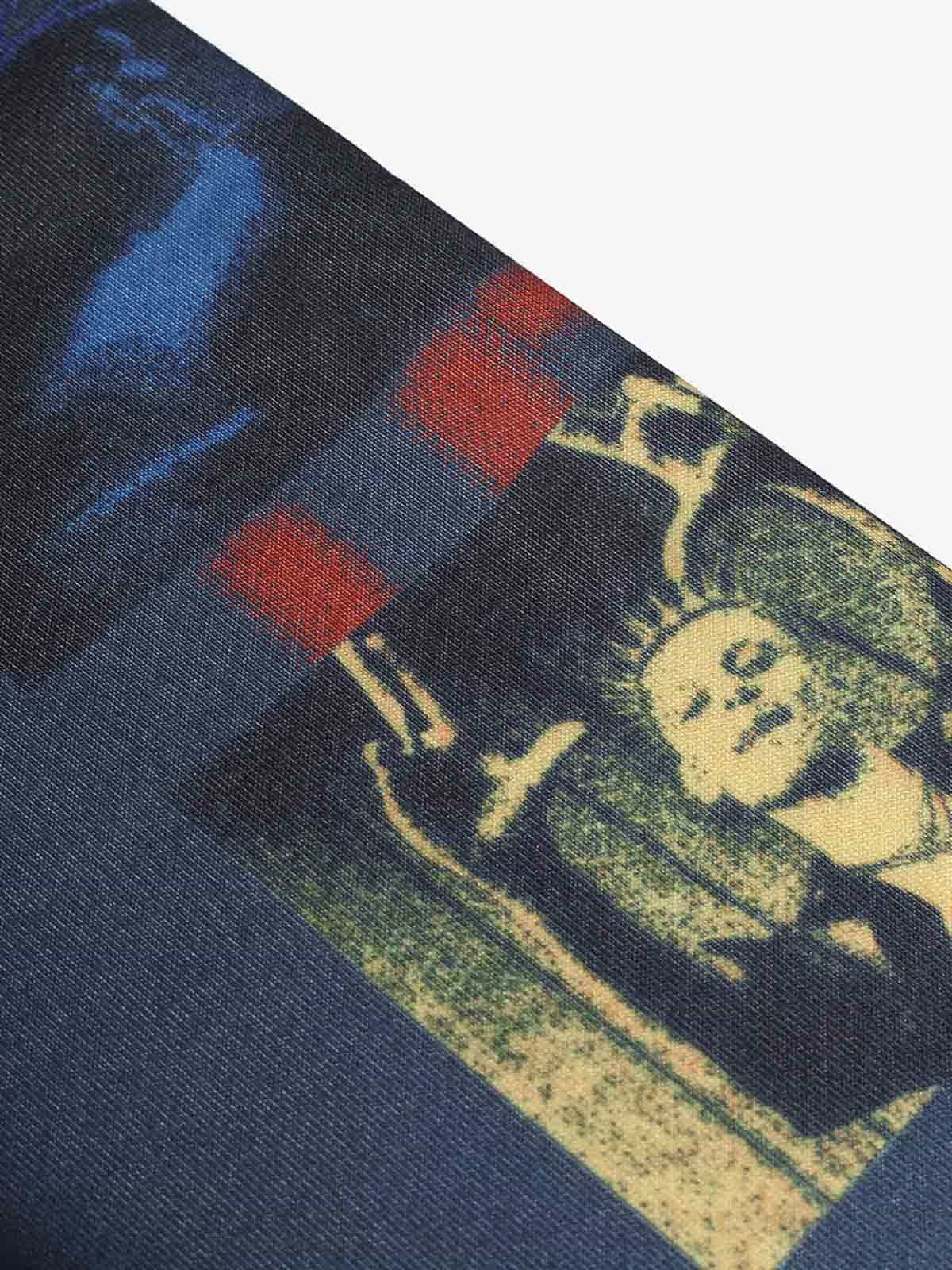 Stylish Graphic Hoodie with Unique Patchwork Design for Men 