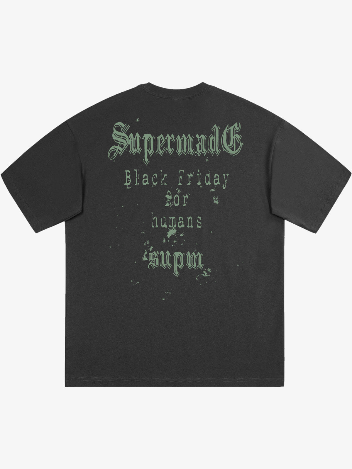 THE SUPERMADE Black Friday Gothic Skull Spiderweb Graphic T-Shirt 