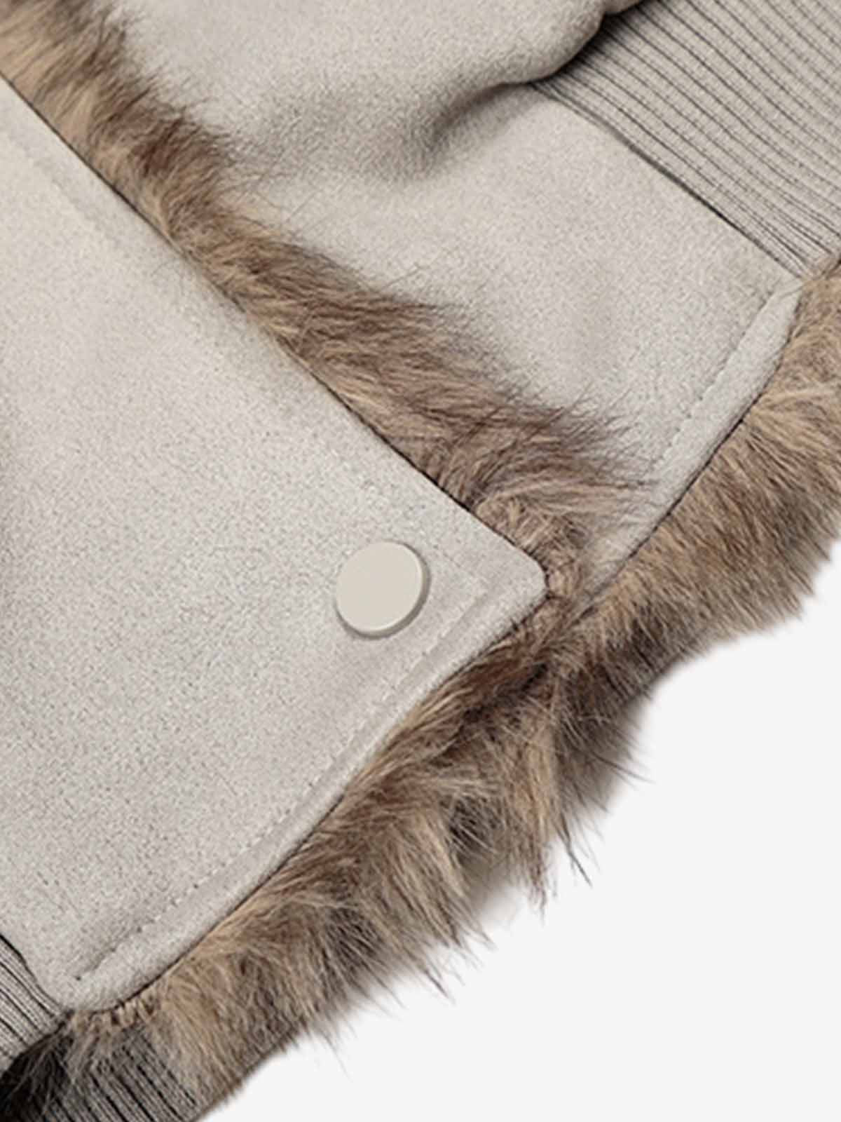 Stylish Faux Fur Collar Jacket for Men and Women - Trendy Design with High-Quality Features 