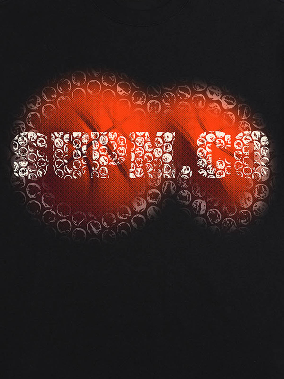 thesupermade-Foam texture basketball pattern print – Loose streetwear trendy T-shirt 