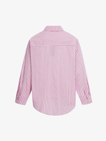 Fun Graffiti Striped Graphic Button-Up Shirt 