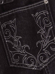 Double Waist Raw Denim Baggy Barrel Jeans