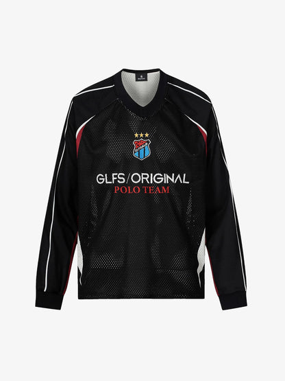 Sporty Mesh Jersey with Bold Number Design for Active Wear 