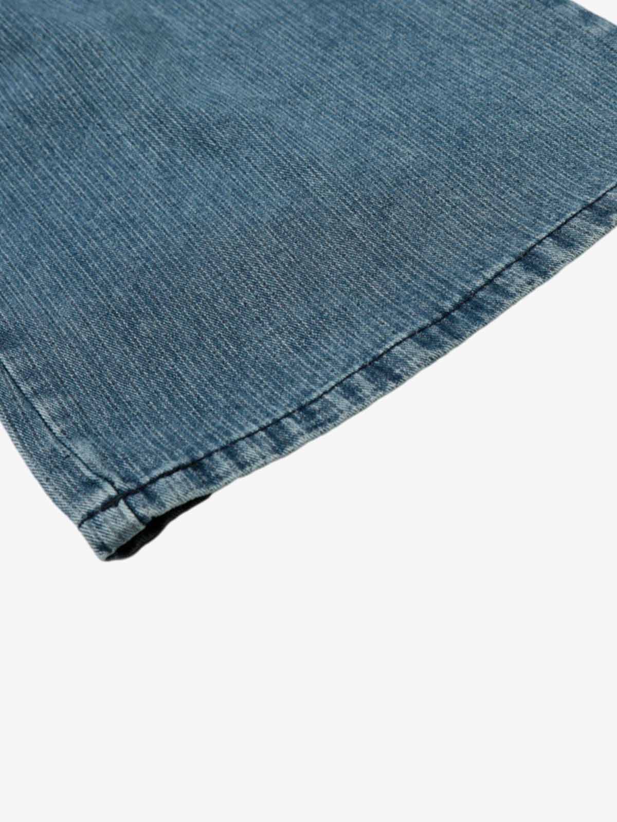 High Waist Pleated Wide Leg Jeans