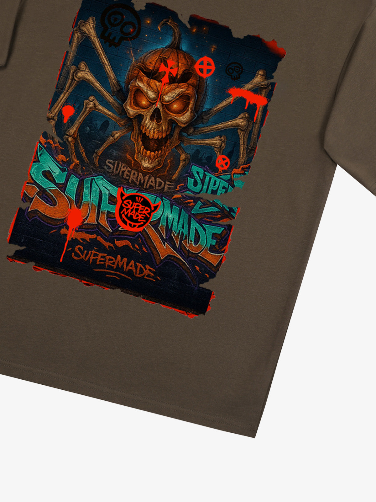 Bloody Dark Skull Spider T-shirt 