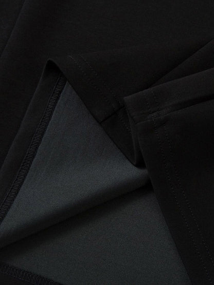 Retro Rivet Pleated Functional T-shirt 