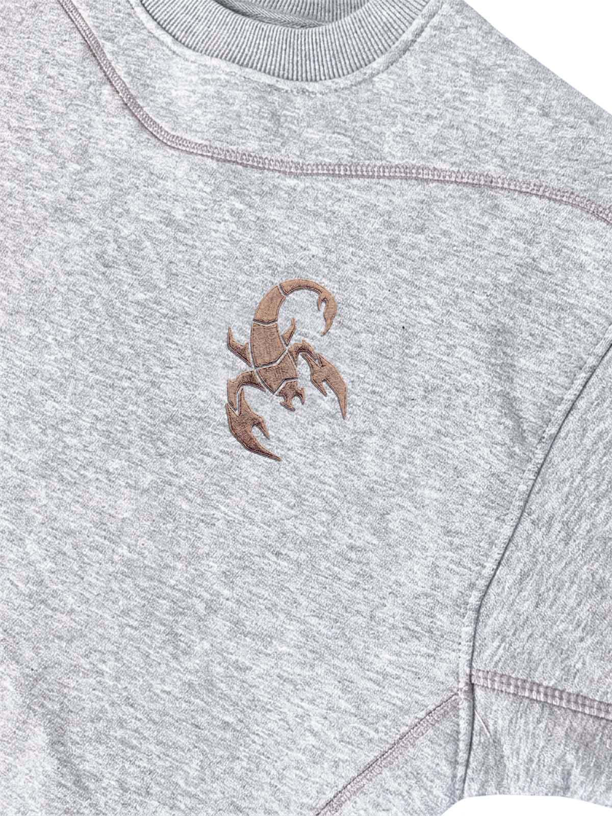 Embroidered Cropped Crewneck Sweatshirt & Relaxed Jogger Set
