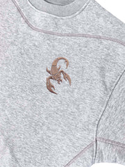Embroidered Cropped Crewneck Sweatshirt & Relaxed Jogger Set
