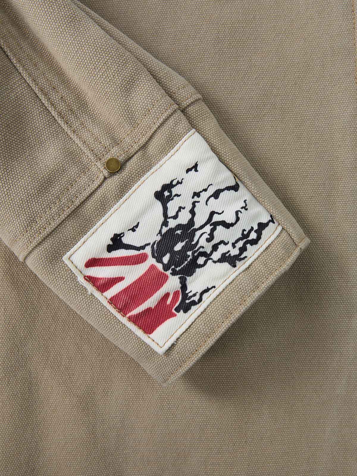 Supermade Multi-Element Appliqué Patchwork Denim Suit 