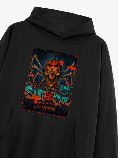 Bloody Dark Skull Spider Hoodie 