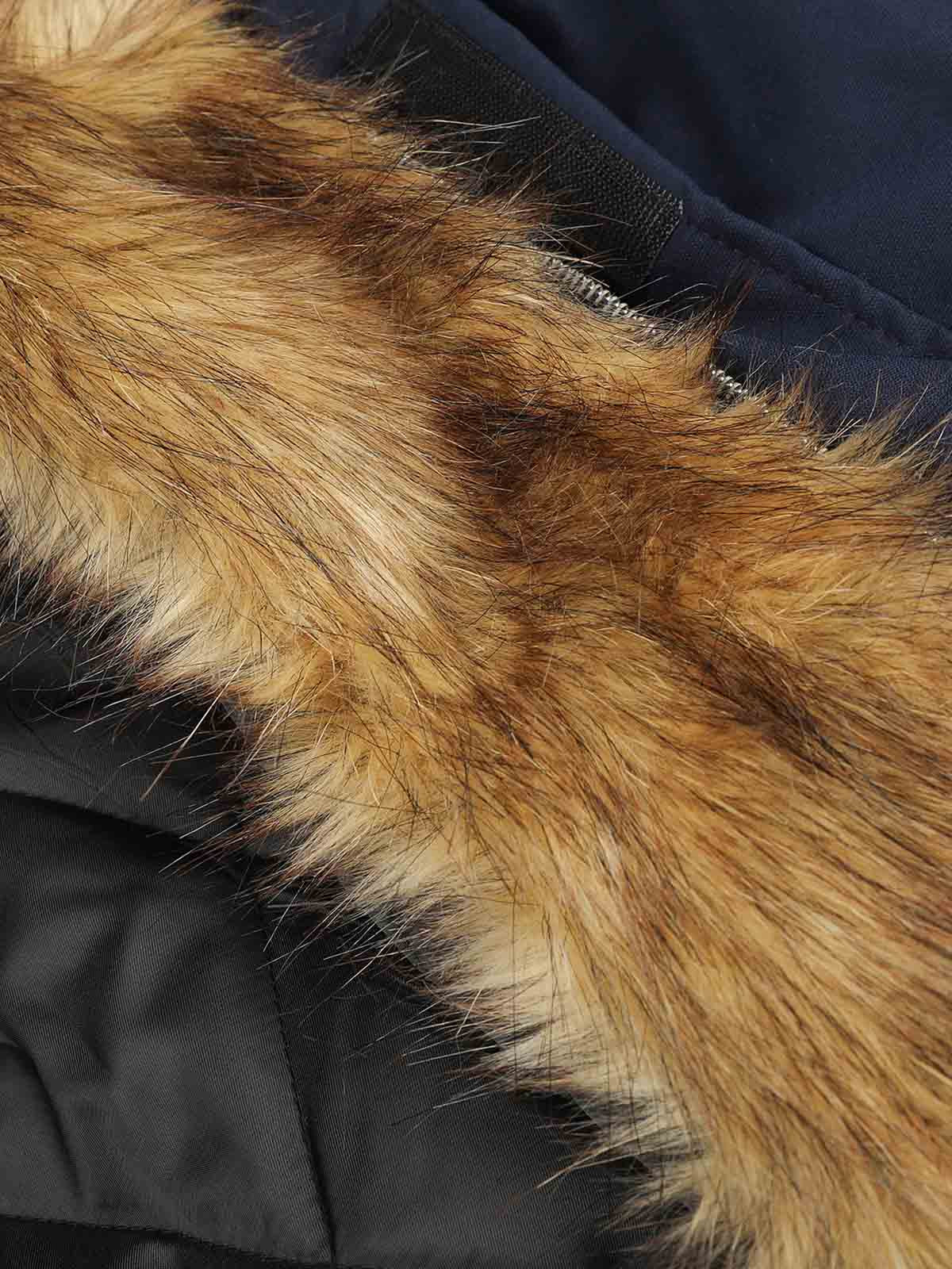 Studded Badge Embroidered Padded Coat
