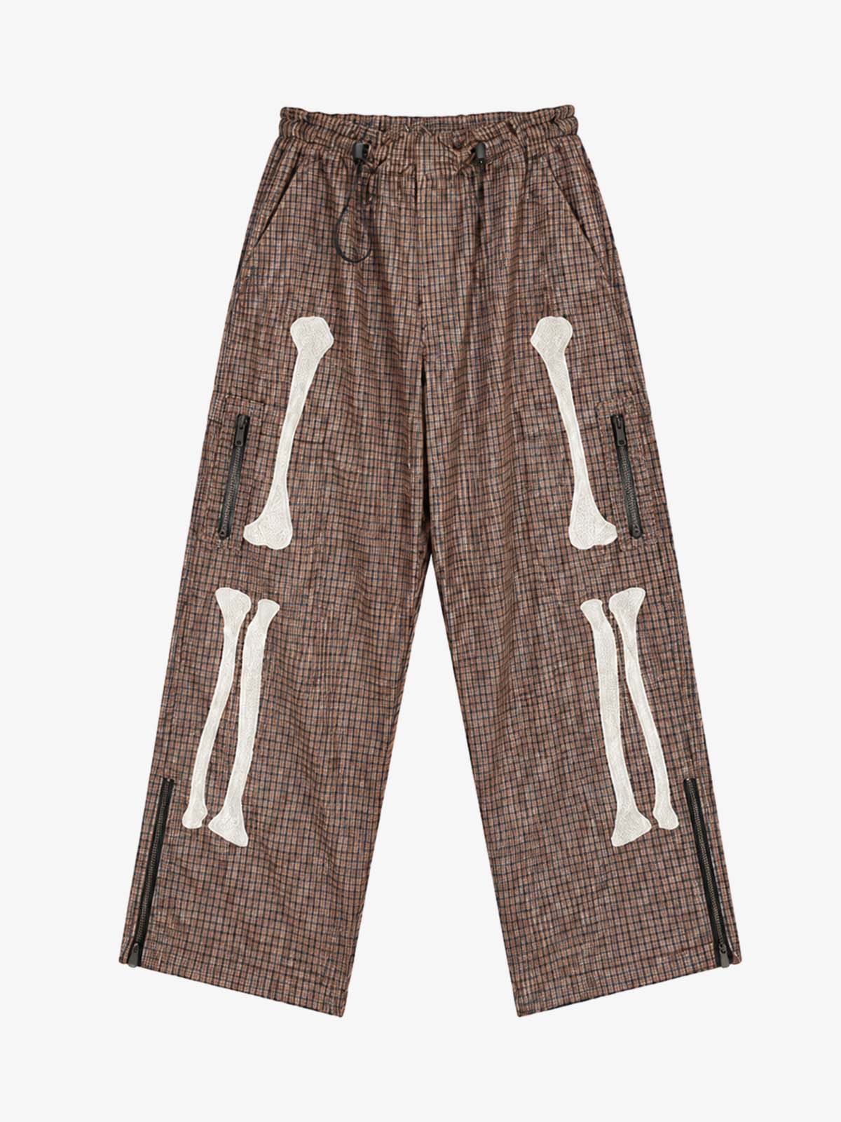 Plaid Skull Glitter Graphic Set