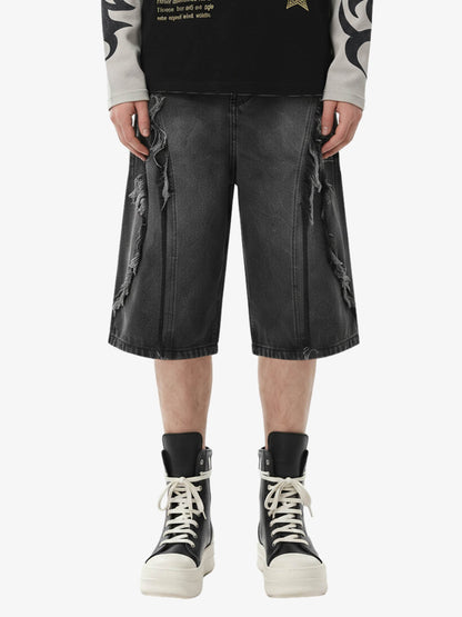 Shorts vaqueros desgastados High Street de Thesupermade - 2100