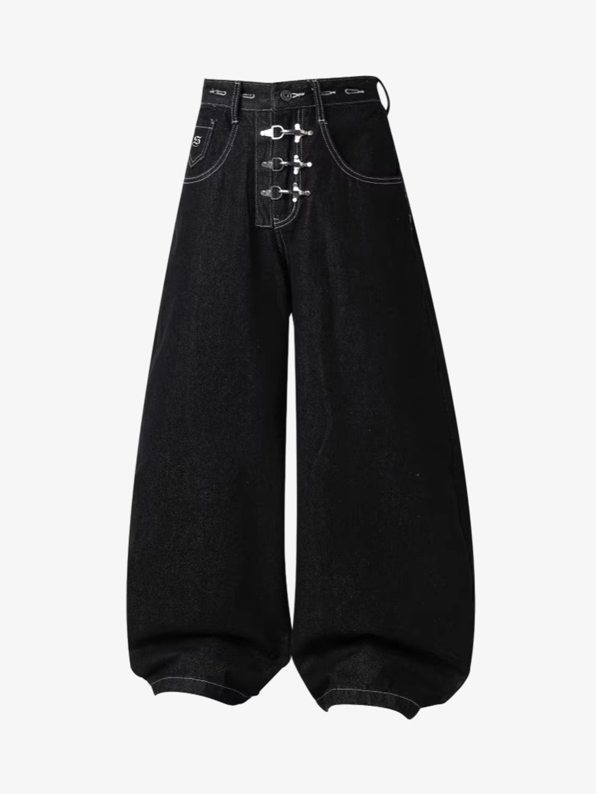 Detachable One-Shoulder Denim Overalls 