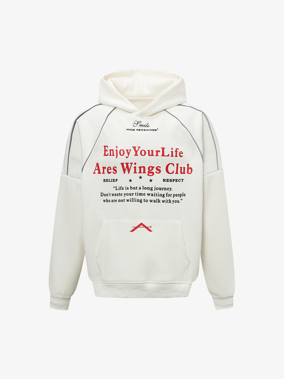 Stylish Hooded Sweatshirt with Inspirational Quotes for Everyday Wear 
