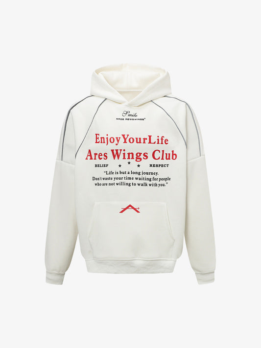 Stylish Hooded Sweatshirt with Inspirational Quotes for Everyday Wear 