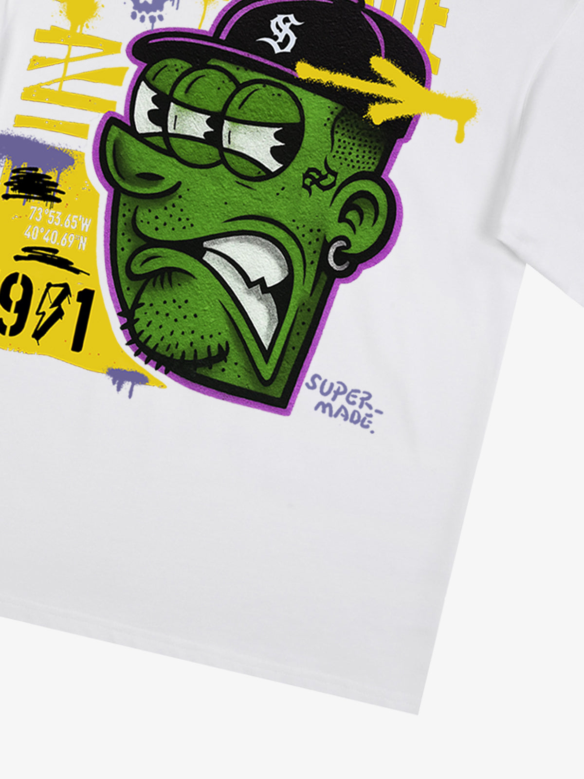Bold Monster Design Graphic T-Shirt 