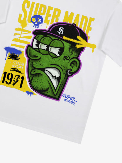 Bold Monster Design Graphic T-Shirt 