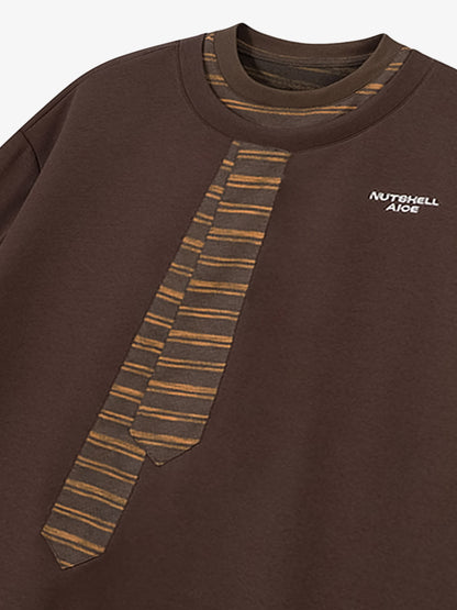 High Street Tie Embroidered Design T-shirt 