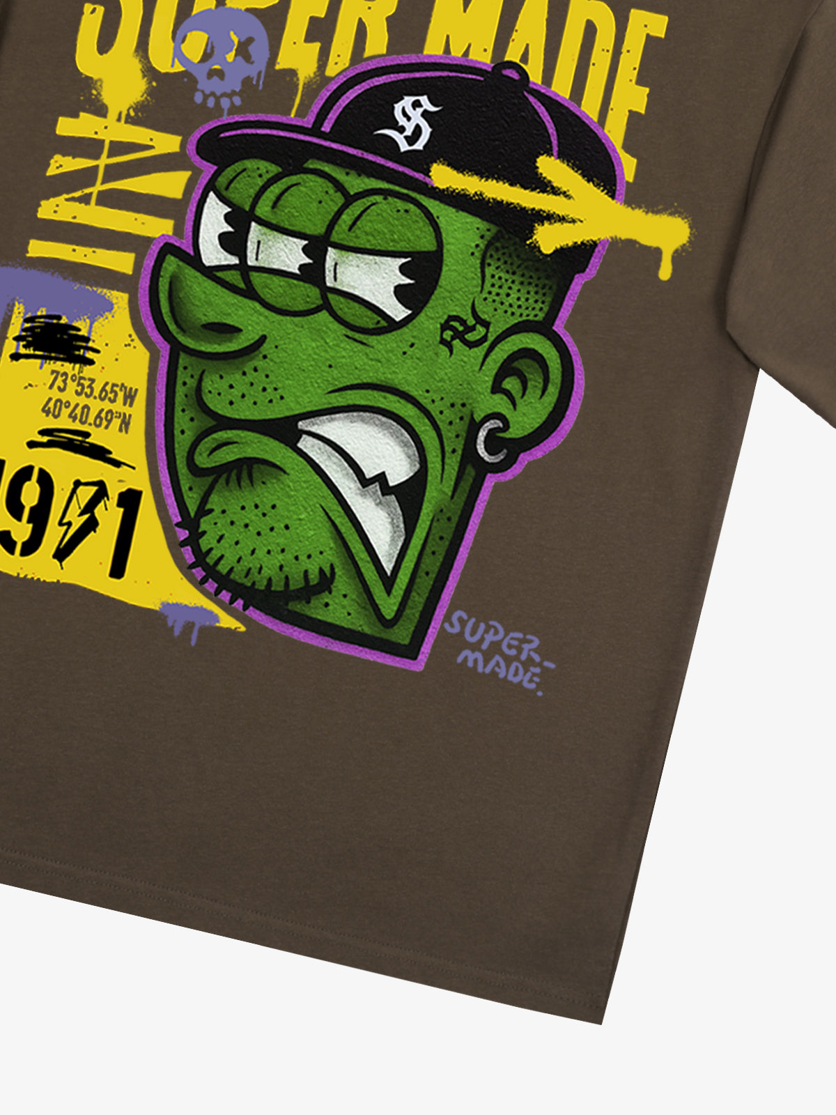 Bold Monster Design Graphic T-Shirt 