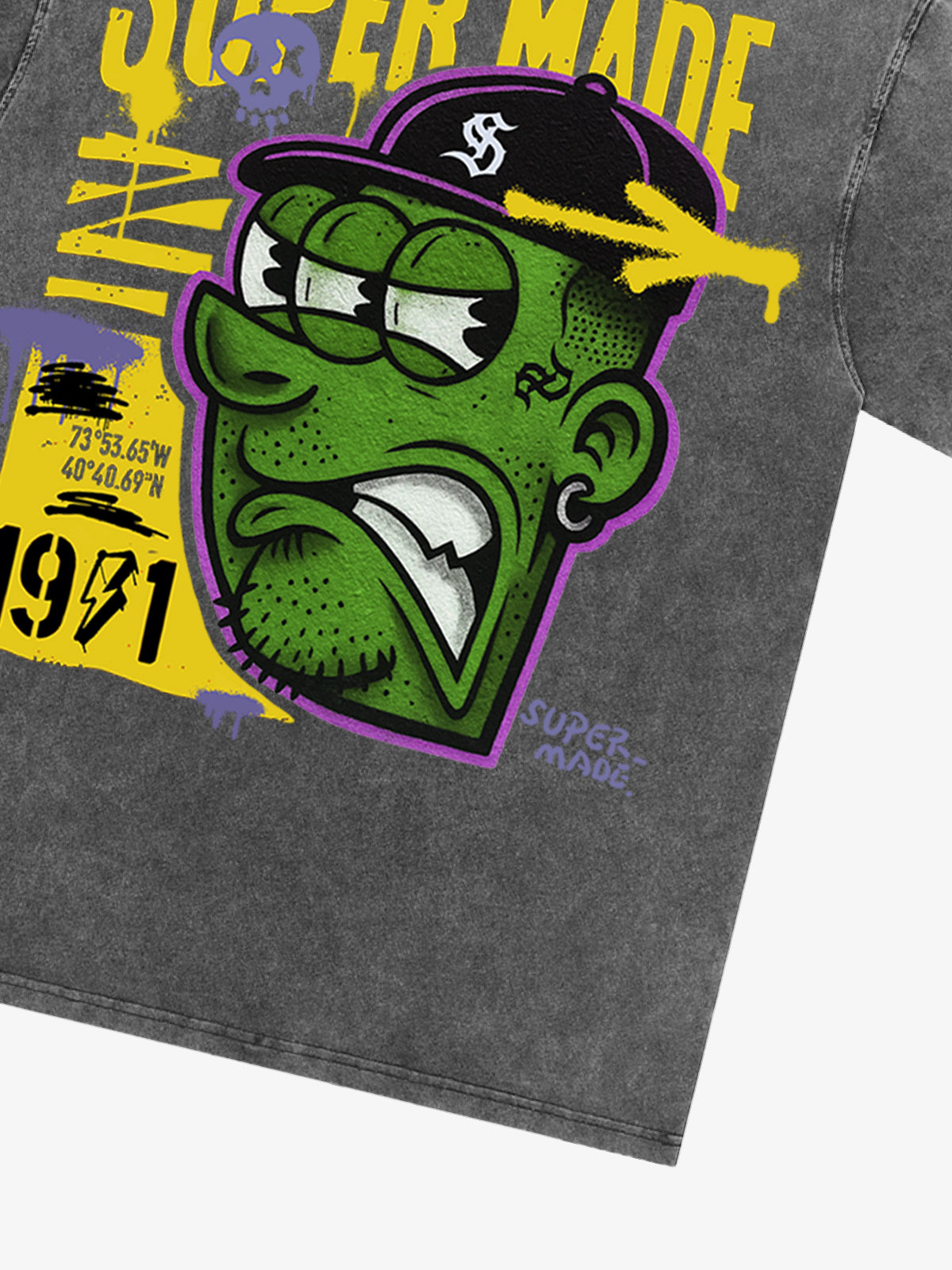 Bold Monster Design Graphic T-Shirt 