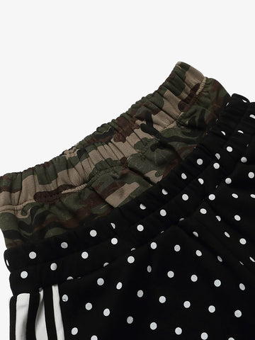 Short à pois à double taille