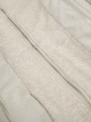Deconstructed Layered Hooded Faux-Fur Collar Puffer Jacket