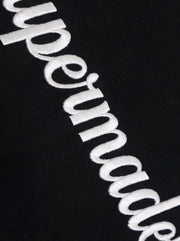 Cotton Blend Oversized Sport T-Shirt with Contrast Panels and Logo Print 