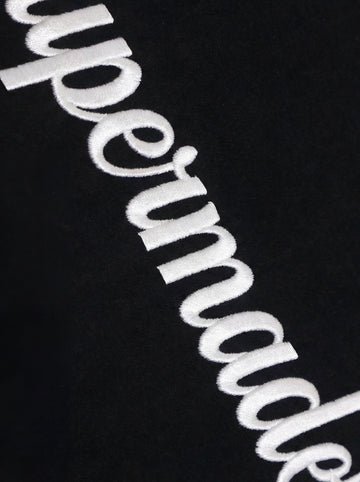 Cotton Blend Oversized Sport T-Shirt with Contrast Panels and Logo Print 