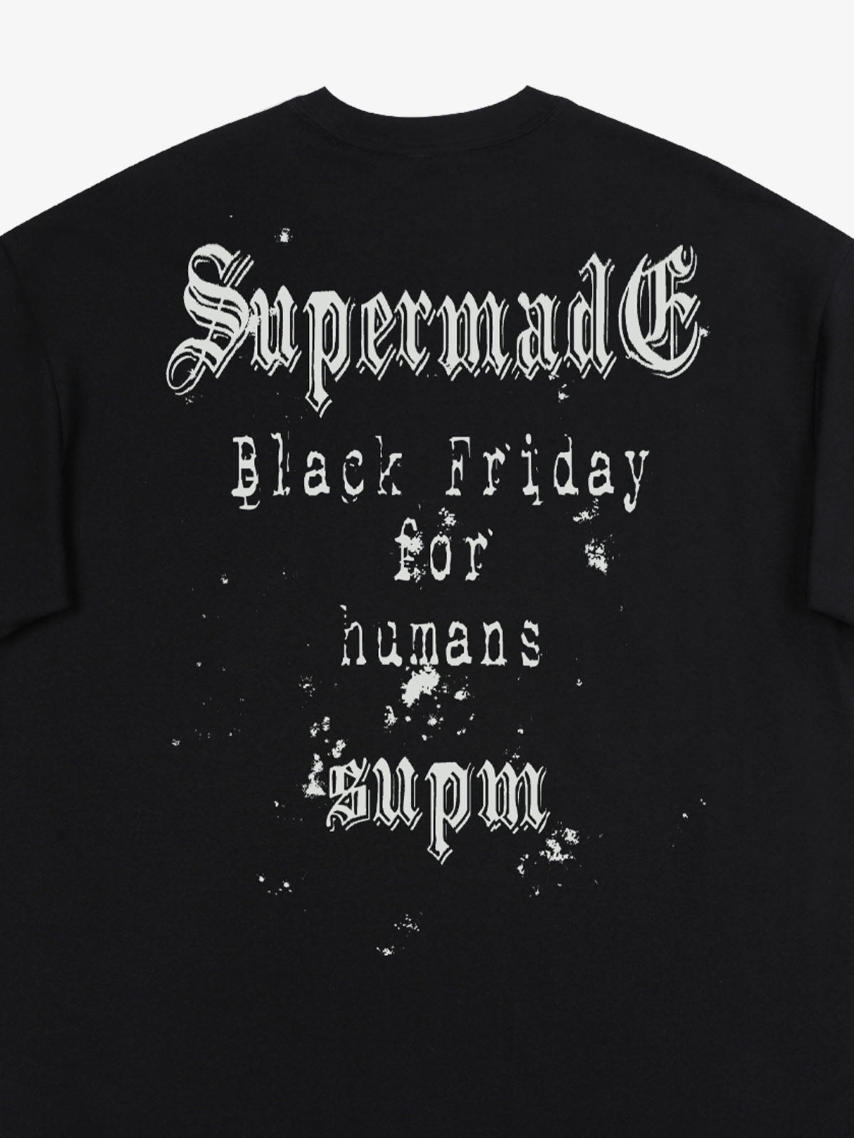 THE SUPERMADE Black Friday Gothic Skull Spiderweb Graphic T-Shirt 