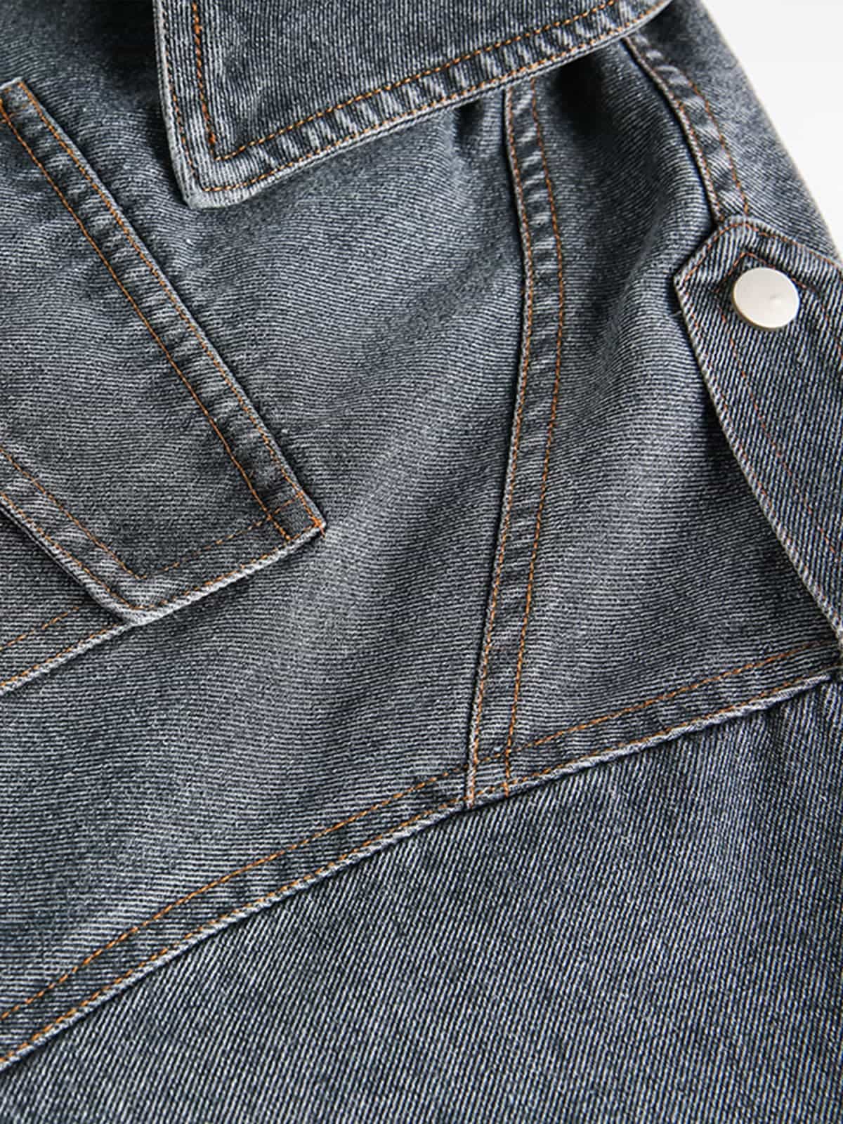 Stylish Denim Jacket with Faux Fur Trim for All-Season Wear 
