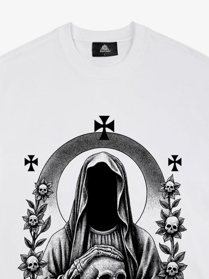 Thesupermade Dark Gothic Headless Skull Death T-shirt 