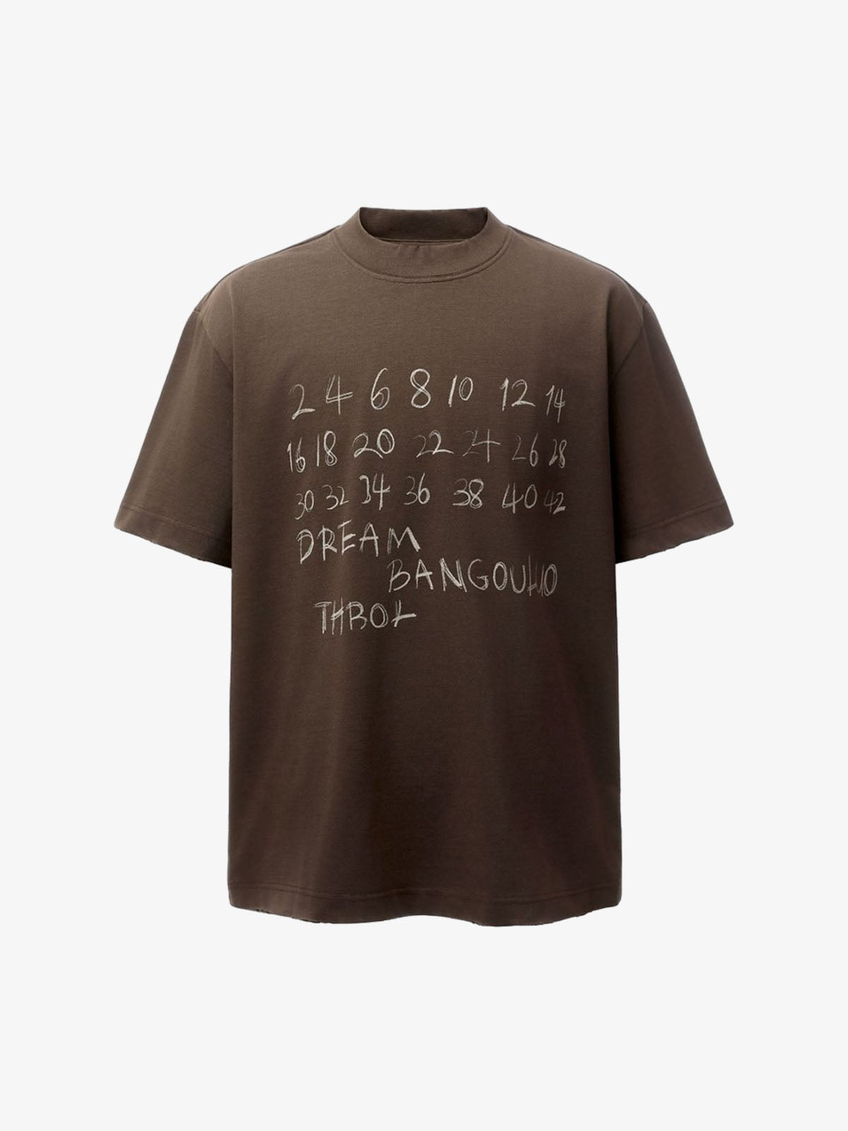 Hand-Drawn Numeric Jersey T-Shirt 