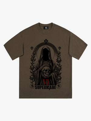 Thesupermade Dark Gothic Headless Skull Death T-shirt 