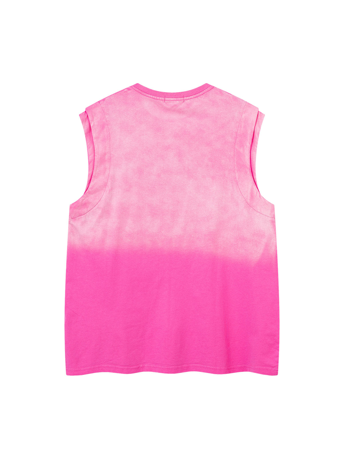 Thesupermade Washed Heavy-duty Letter Embroidered Waistcoat 