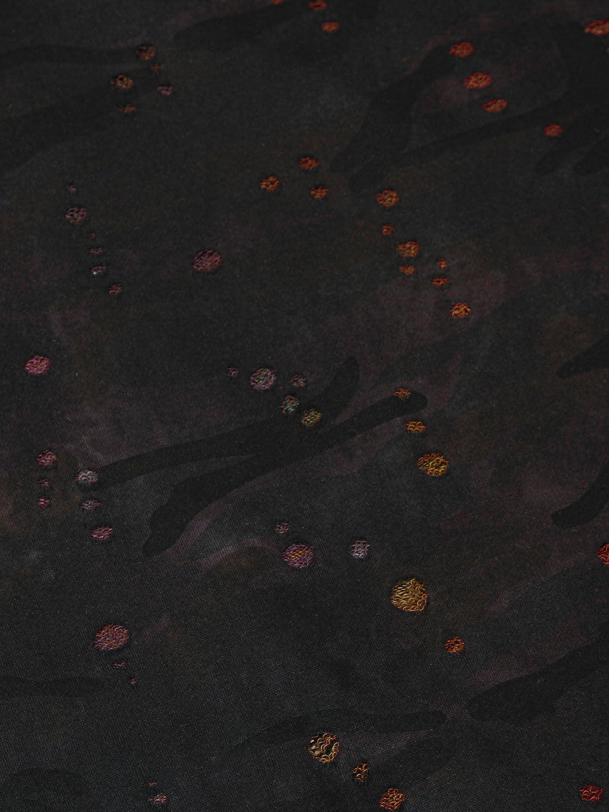 Thesupermade Washed Distressed Zipper Hooded Jacket 