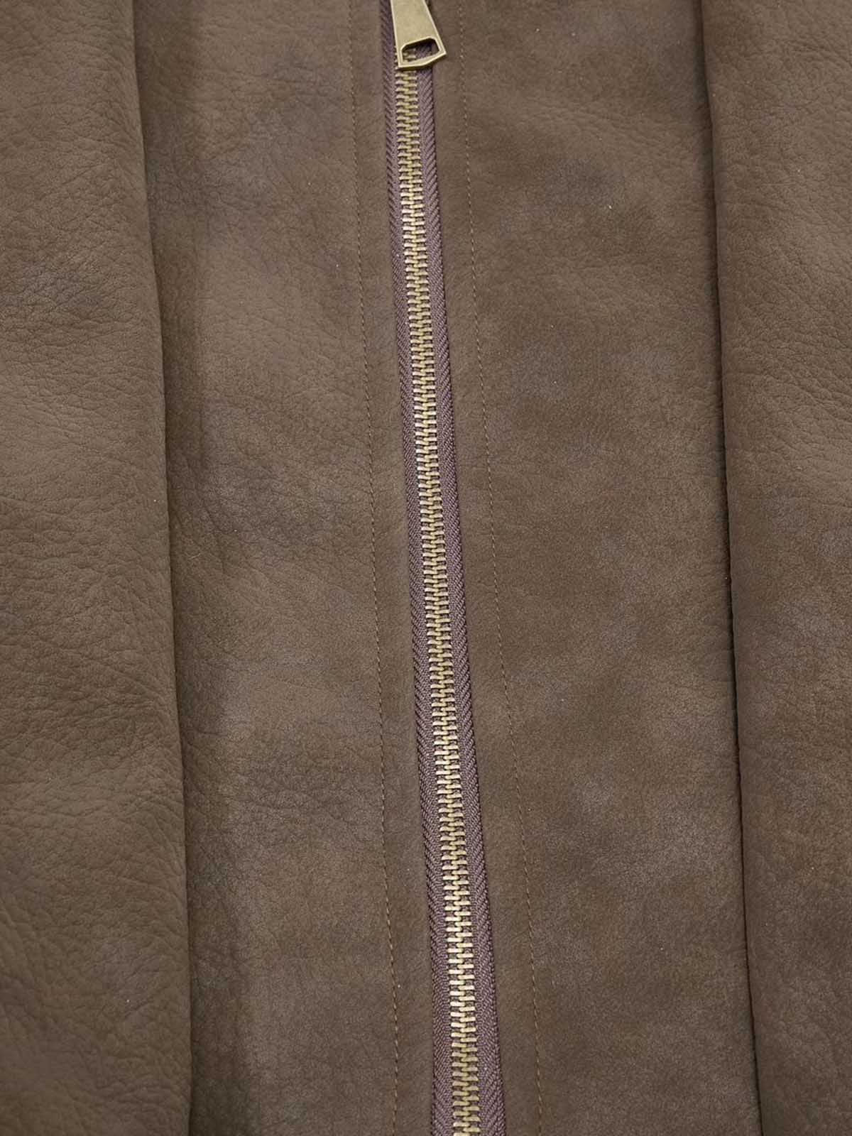 Zipper-Detail Structured Biker Jacket