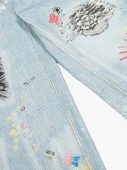 American Vintage Street-Style Graffiti Jeans