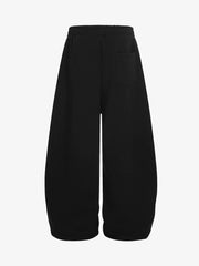 Retro Contrast Panel Drawstring Sweatpants 