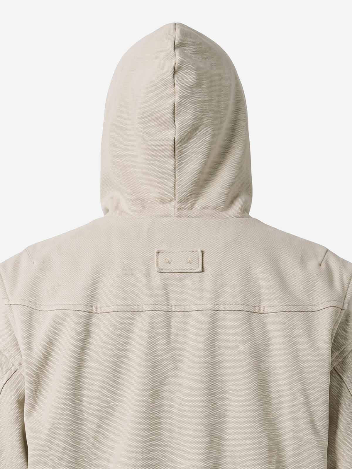 Washed Deconstructed Multi-Pocket Hooded Jacket