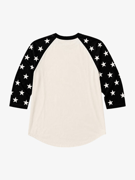 豚のグラフィック入りラグランTシャツ