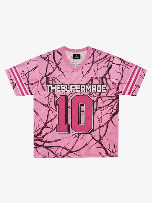 Tree Camo Mesh Jersey Sleeve T-Shirt