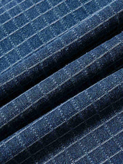 Hose aus Baumwoll-Leinen-Mischgewebe mit Karomuster und Kordelzug