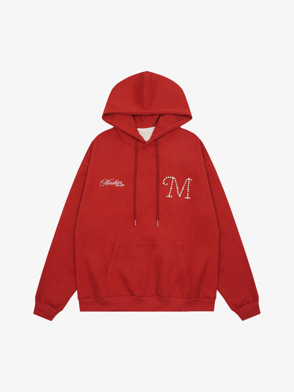 Retro Handmade Beaded Design Hoodie 