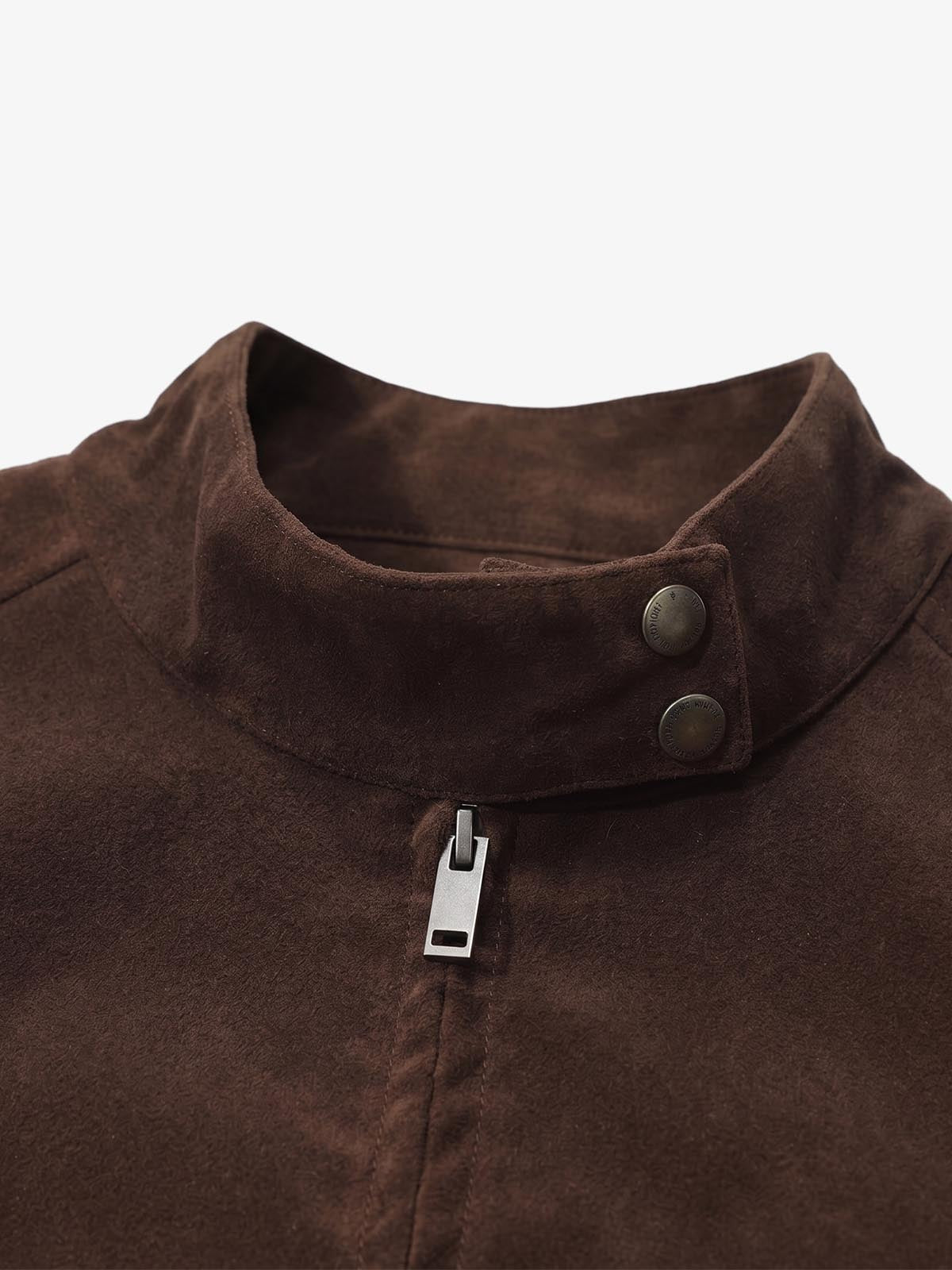 veste Harrington en daim