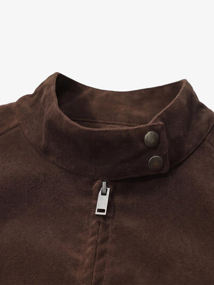 Suede Harrington Jacket