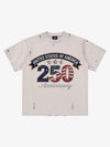 Rhinestone 250 Ripped Washed T-Shirt
