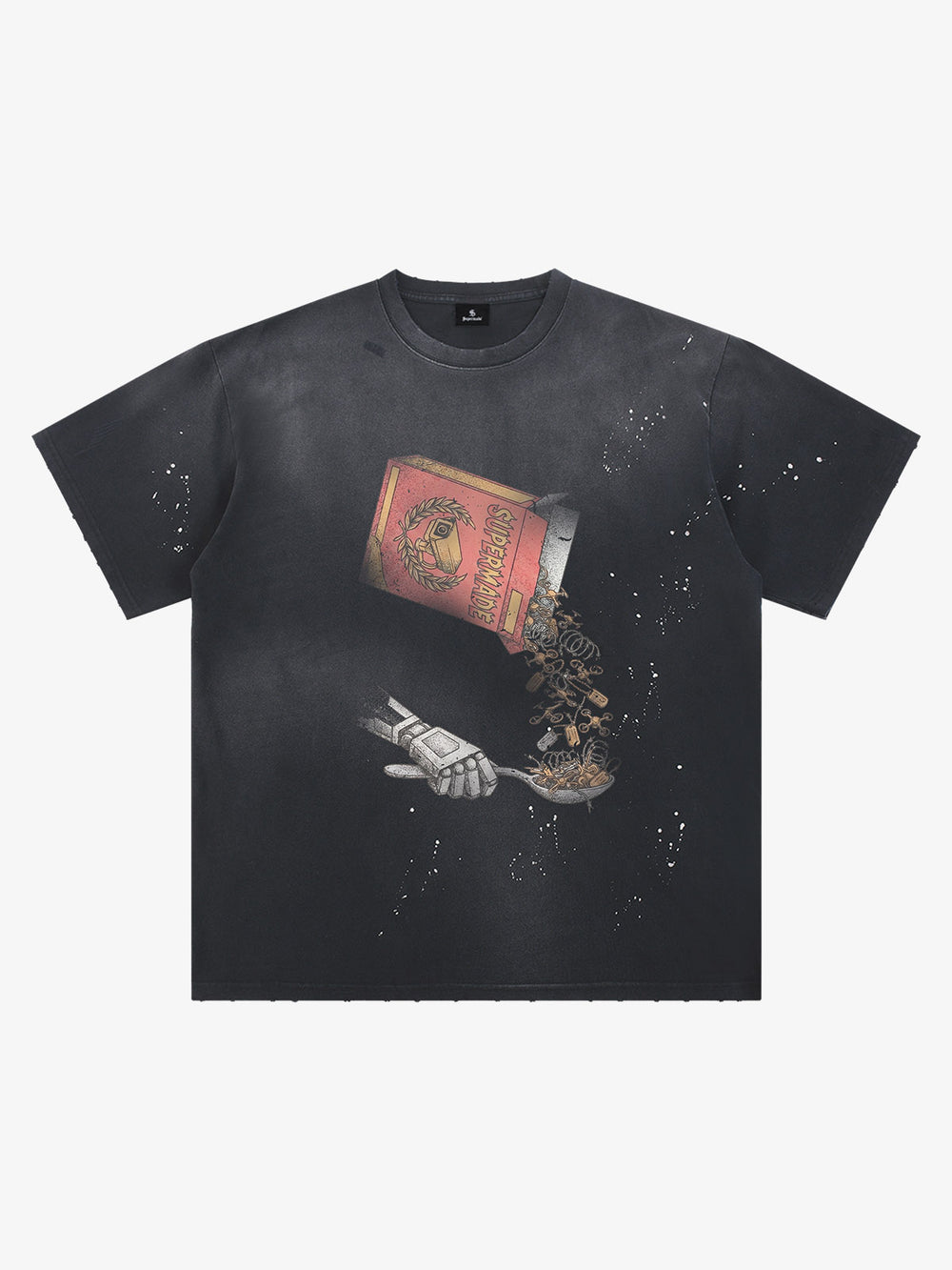 Splatter Graphic Vintage Washed Tee